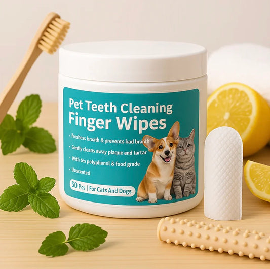 PetFin™ Pet Dental Finger Wipes